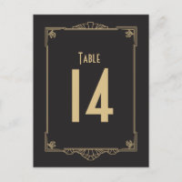 Art Deco Style Table Numbers