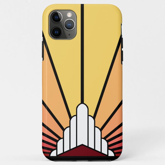Art deco sun in dawn Case-Mate iPhone case (Back)