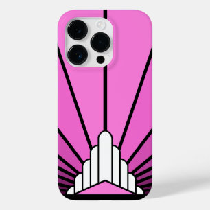 Art deco sun in pink Case-Mate iPhone 14 pro case