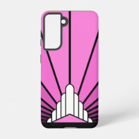 Art deco sun in pink