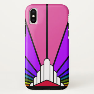 Art deco sun in rainbow Case-Mate iPhone case