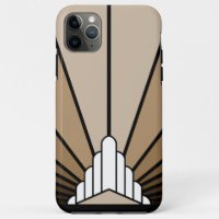 Art deco sun in tan