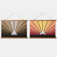 Art deco sun in tan/dawn