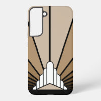 Art deco sun in tan