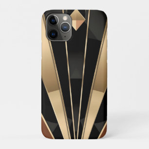 Art Deco Sunburst Geometric Luxury Design iPhone 11 Pro Case