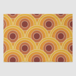 Art Deco Sunrise Retro pattern  Tissue Paper