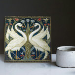 Art Deco Swans Wall Decor Art Nouveau Swan Tile<br><div class="desc">Welcome to CreaTile! Here you will find handmade tile designs that I have personally crafted and vintage ceramic and porcelain clay tiles, whether stained or natural. I love to design tile and ceramic products, hoping to give you a way to transform your home into something you enjoy visiting again and...</div>