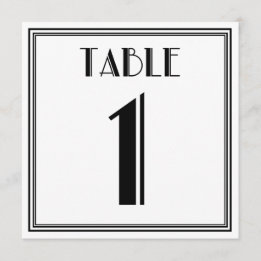 Art Deco Table Number 1