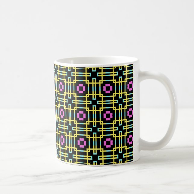 Art Deco Tartan Coffee Mug (Right)