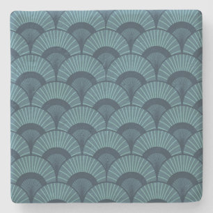 Art Deco Teal Coaster