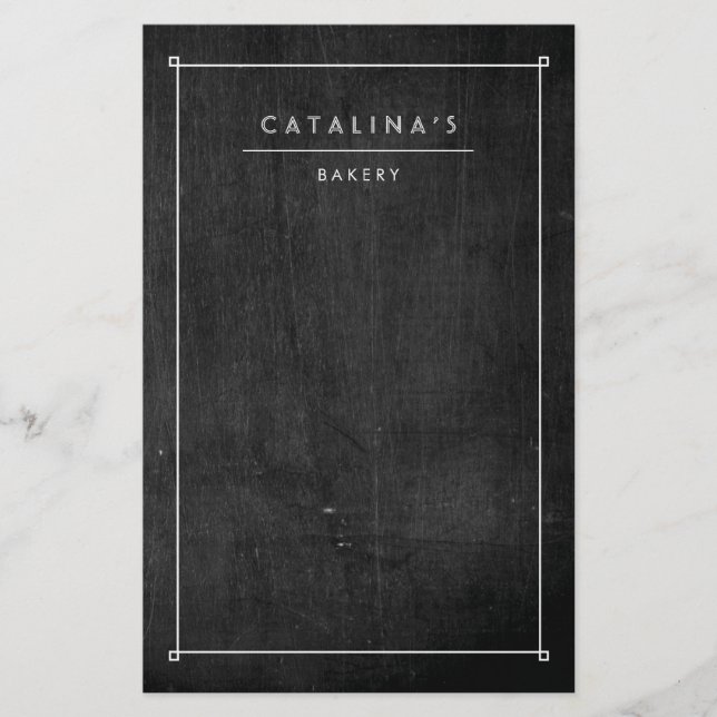 Art Deco Text on Black Wood Flyer (Front)