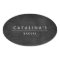 Art Deco Text on Black Wood
