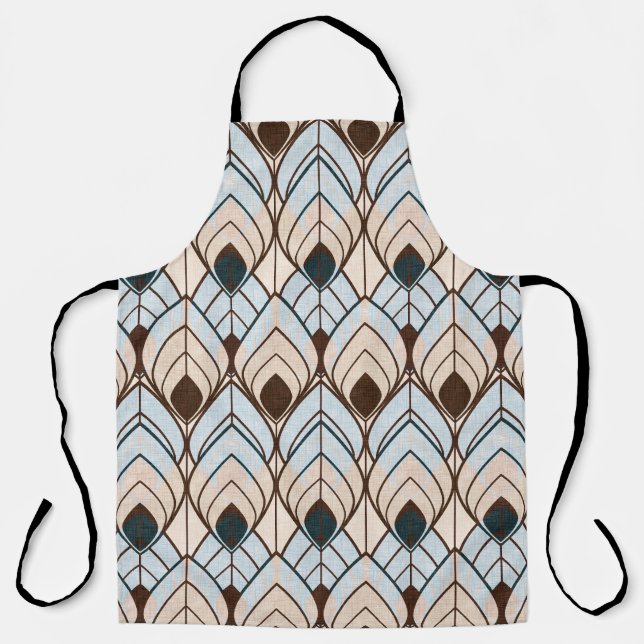 Art Deco: Textured Seamless Ornament. Apron (Front)
