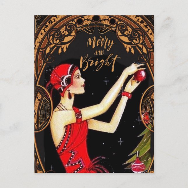 Art Deco the Halls Postcard (Front)