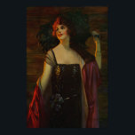 Art Deco The Opera Queen Poster<br><div class="desc">Date: 1933 | Style: Art Deco | Bring a classic Art Deco to touch your home with this vintage print of "The Opera Queen" by Edward Mason Eggleston. The piece features the iconic Art Deco style of the 1920s and early 1900s, with classic patterns, lines, and shapes that make it...</div>