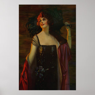 Art Deco The Opera Queen Poster