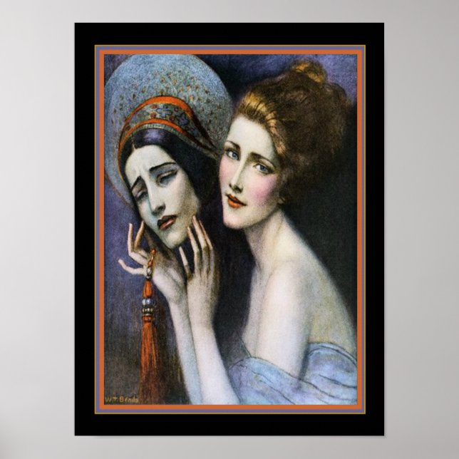Art Deco Theatre Cover by W.T. Benda ca. 1922 Poster (Front)