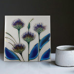 Art Deco Thistle Wall Decor Art Nouveau Ceramic Ti Tile<br><div class="desc">Welcome to CreaTile! Here you will find handmade tile designs that I have personally crafted and vintage ceramic and porcelain clay tiles, whether stained or natural. I love to design tile and ceramic products, hoping to give you a way to transform your home into something you enjoy visiting again and...</div>