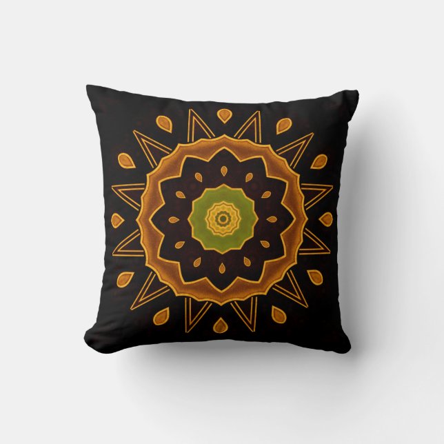 Art Deco Throw Pillow (Front)