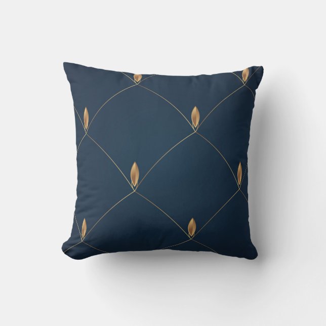 Art Deco Throw Pillow (Front)
