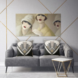 Art Deco Throw Pillow