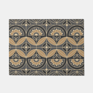 Art Deco Tile Floral 2 Doormat