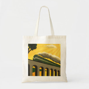 Art Deco Train unique Tote bag