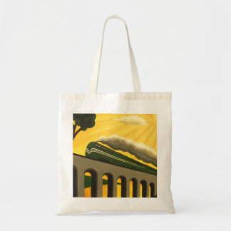 Art Deco Train unique Tote bag