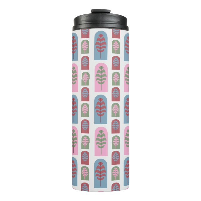 Art Deco Trees  Thermal Tumbler (Front)
