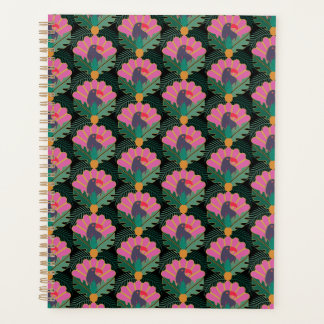 Art Deco Tropical Toucans & Pineapples Planner