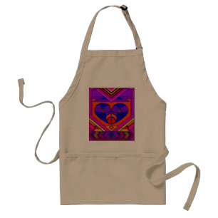 Art Deco Valentine Heart Standard Apron