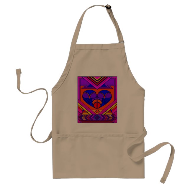 Art Deco Valentine Heart Standard Apron (Front)