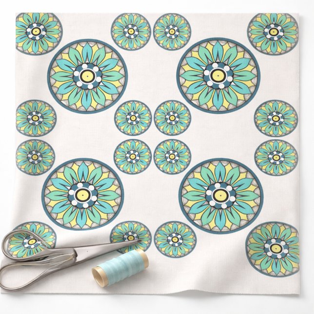 Art Deco Victorian Green Style Fabric (Creator Uploaded)