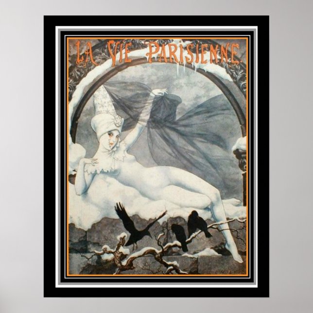 Art Déco Vie Parisienne Hiver 1926 16 x 20 (Devant)