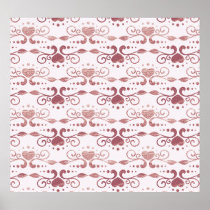 Art deco, vintage elegant wallpaper. poster