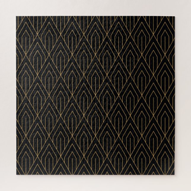 Art Deco: vintage geometric wallpaper. Jigsaw Puzzle (Vertical)