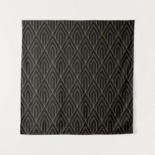 Art Deco: vintage geometric wallpaper. Tapestry
