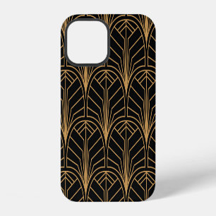 Art Deco, vintage minimalistic pattern. iPhone 12 Case