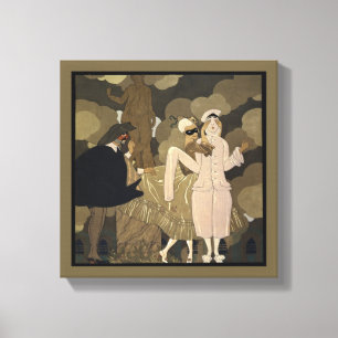 Art déco vintage, surprise par George Barbier