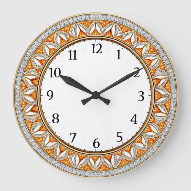 Art Deco Wall Large Clock (Front)