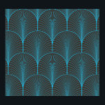 Art deco wallpaper: black and blue pattern poster<br><div class="desc">Vintage black and blue seamless art deco wallpaper pattern
Classic black and blue art deco wallpaper,  so stylish!
Vintage art deco wallpaper: Classic black and blue elegance.
art,  pattern,  seamless,  simple,  background,  abstract,  texture,  decor,  vintage,  illustration,  retro,  line,  geometric,  fabric,  ornament,  old,  modern,  beautiful,  shape,  textile</div>