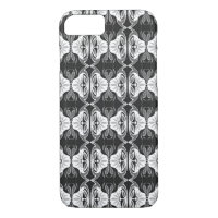 Art Deco wallpaper pattern - black and white