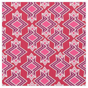 Art Deco Wallpaper Pattern, Burgundy Wine Fabric