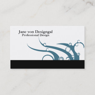 Art Deco Wave Business Card