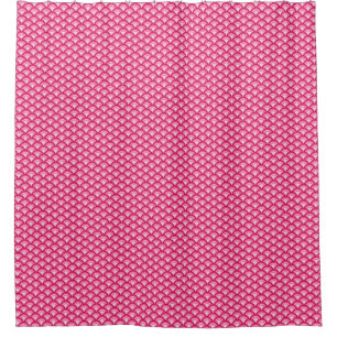 Art Deco wave pattern - fuchsia and coral