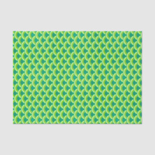 Art Deco wave pattern - jade green Tissue Paper