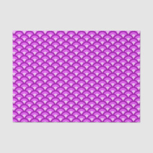 Art Deco wave pattern - shades of orchid Tissue Paper