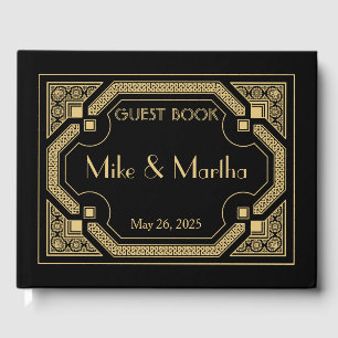 Art Deco Wedding Guest Book