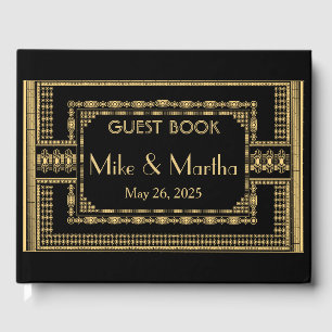 Art Deco Wedding Guest Book