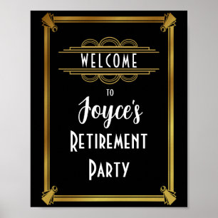 Art deco welcome Poster create your own poster